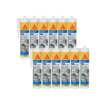 Sika - Sikaseal 108 Sanitary Anti-Mould Silicone Sealant - 524945x12 product image