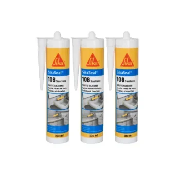 Sika - SIKA Sikaseal 108 Sanitary Anti-Mould Silicone Sealant - 524945x3 product image