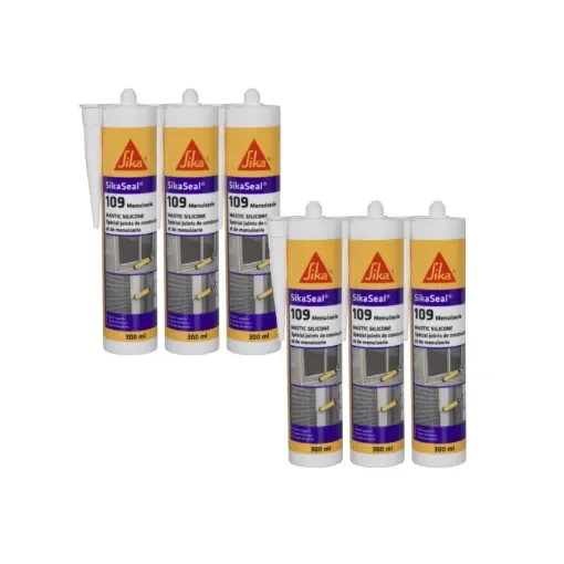 Sika - Sikaseal 109 Silicone Sealant Transparent - 525039x6 product image