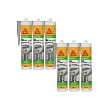 Sika - Sikaseal 107 Acrylic Sealant Grey 300ml - 525638x6 product image