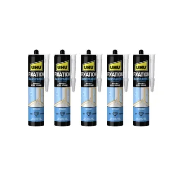 UHU - Transparent Fixing Sealant Cartridge Pack of 5 - 33937x5 product image