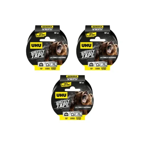 UHU - Grizzly Tape Black Adhesive - 34555x3 product image