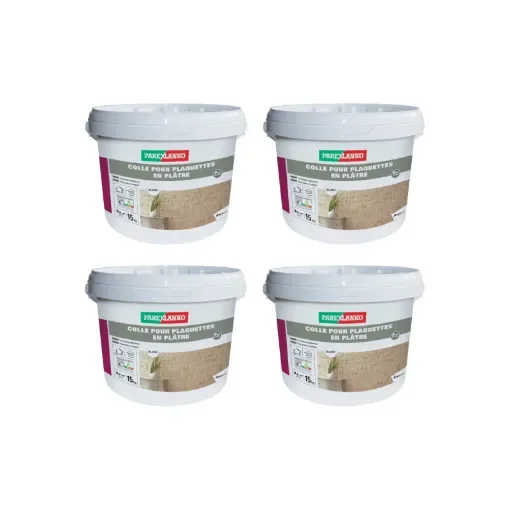 Parexlanko - Set of 4 Plaster Tile Adhesives - 03269x4-obsolète product image