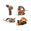 AEG - 4-Piece Power Tool Set with Planer, Sander, Jigsaw, Drill - 4935472008-4935413205-4935451000-4935446693 product image