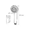 EDM - Classic Chrome Shower Head 3 Functions - 01340 product image