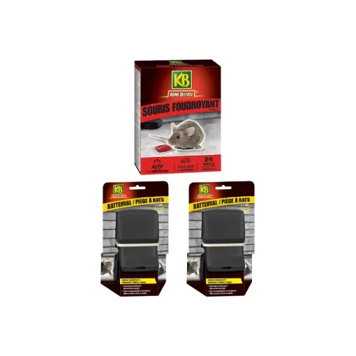 KB - Home Defense Rat Traps & Mouse Bait - HDRAT2x2-SFOUDPATN product image