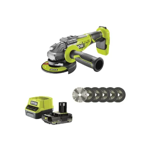 Ryobi - Brushless Angle Grinder 18V One+ R18AG7-0 - 5133002852 product image