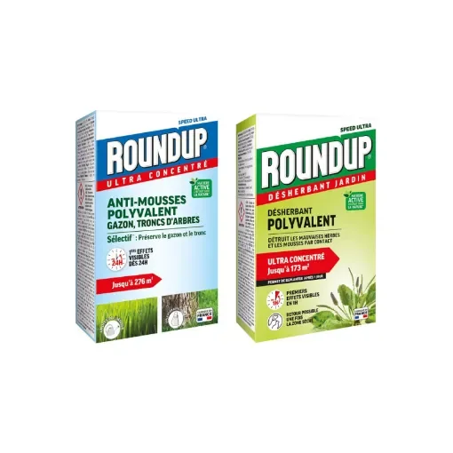 Roundup - Multi-Purpose Weed Killer & Moss Killer Pack - RMU400N-RMOUSS500 product image