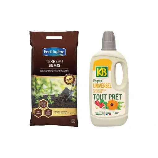 Fertiligène - Gardening Pack with Seed Compost & Fertiliser - FSEM6P-KBTPUNIN product image