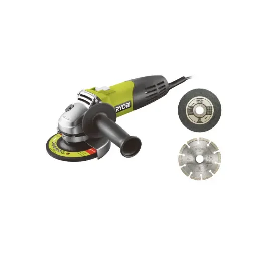 Ryobi - Angle Grinder 600W 115mm with 6 Discs - 5133002487-5132005359 product image