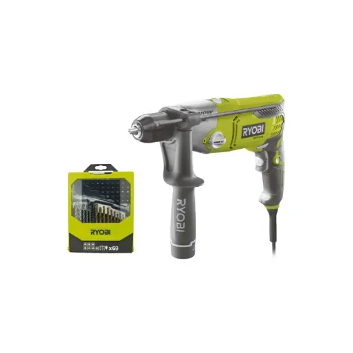 Ryobi - Percussion Drill RPD1010K 1010W with 69 Accessory Kit - 5133002058-5132002687 product image