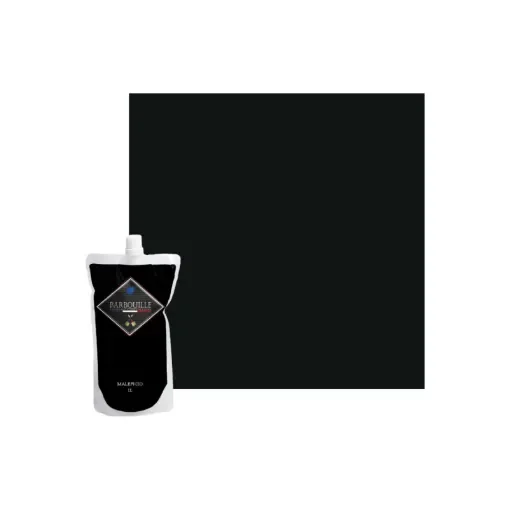 Barbouille - Washable Satin Acrylic Paint Black Maleficio - BAR-BARLS010PL5 product image