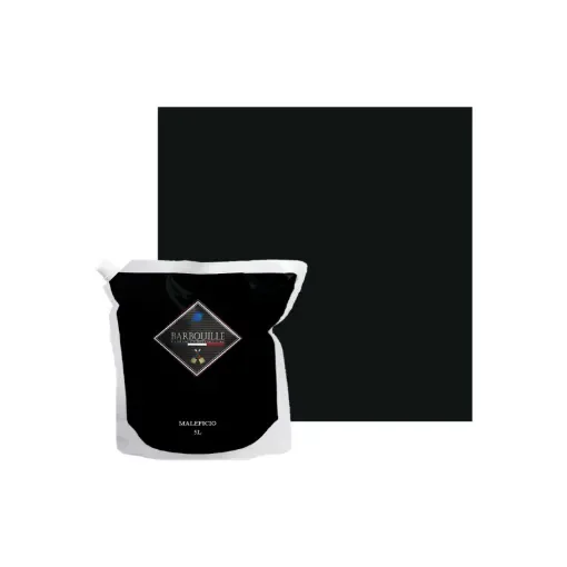 Barbouille - Washable Satin Acrylic Paint Black Maleficio - BAR-BARLS500PL5 product image