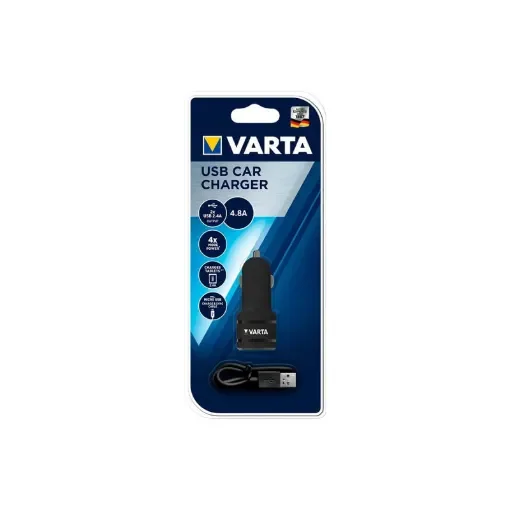 Varta - USB Car Adapter and Charger 4.8A - 38780 product image