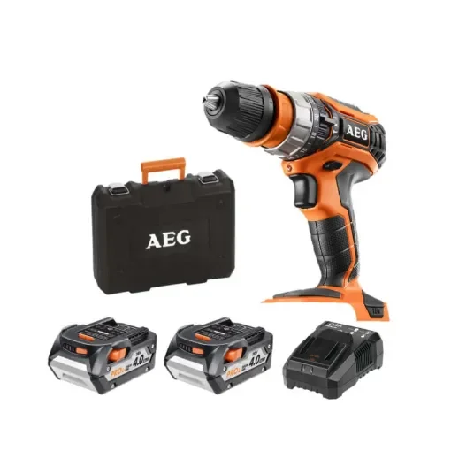 AEG - 18V Hammer Drill with 2 x 4.0Ah Batteries - 4935471403 product image