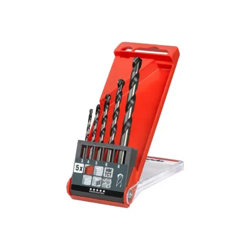 KWB - Set of 5 Concrete and Stone Drill Bits 3-8 mm - 44300 product image