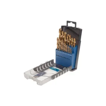KWB - Set of 19 HSS Spiral Metal Drills 1-10mm - 421820 product image