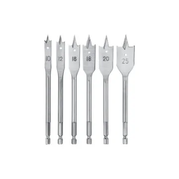 KWB - Set of 6 Flat Wood Milling Bits 10-25 mm - 512490 product image