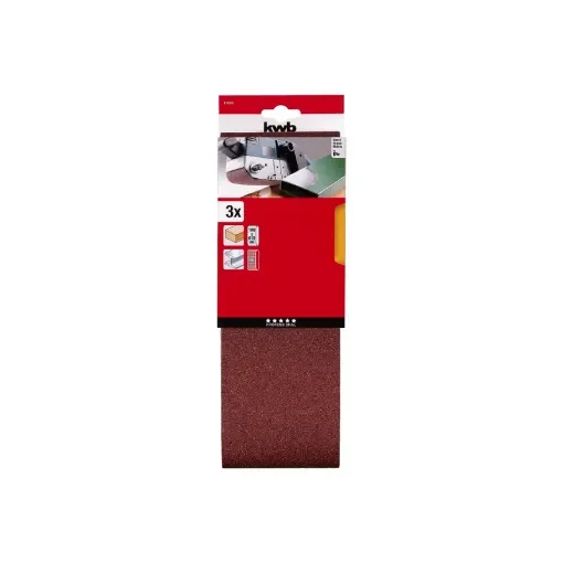 KWB - Set of 3 Abrasive Belts Grit 60 - 914506 product image