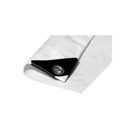 EDM - White Protective Tarpaulin with Metal Eyelets - 74999 product image