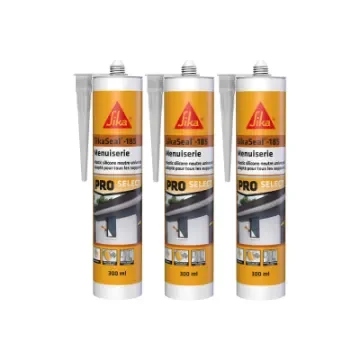 Sika - SIKA Sikaseal-185 Silicone Sealant - White PVC - 732613x3 product image