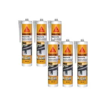 Sika - SIKA Sikaseal-185 Silicone Sealant - White PVC - 732613x6 product image