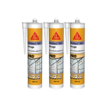 Sika - SIKA Sikaseal-162 Elastic Silicone Sealant - White - 732630x3 product image
