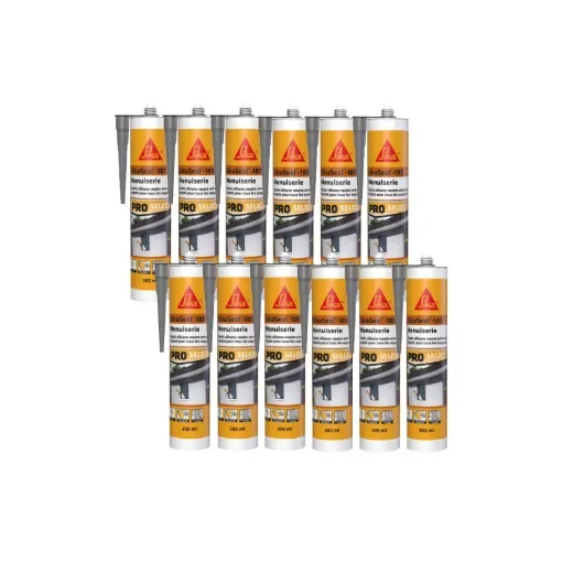 Sika - SIKA Sikaseal-185 Silicone Sealant Grey - 732893x12 product image