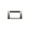 Vimar - 4-Fold Black Chrome Mounting Plate - 16734.31 product image