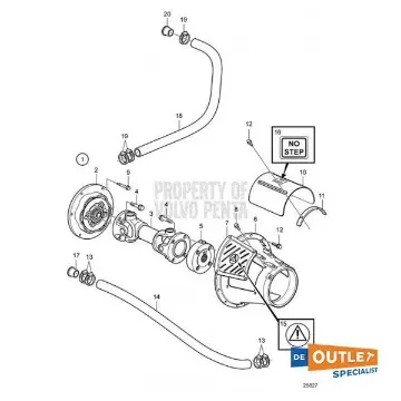 Volvo Penta - Propeller Shaft 742 mm - 3818288 product image