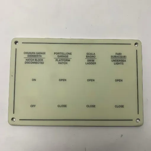 Ferretti - F880 Stainless Steel Aft Control Panel Cover product image