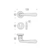 Colombo - CD 51 RY Chrome Door Handle with Accessories product image