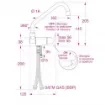 Barka - Kitchen Mixer Tap Chrome Design - ML2100/L product image