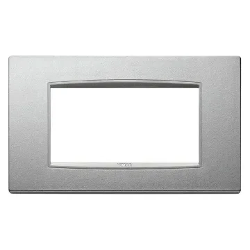 Vimar - Eikon Next 4-Fold Cover Frame Matte Silver - P20654.N13 product image