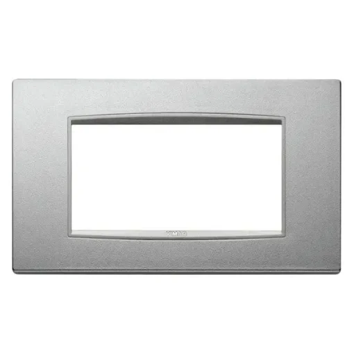 Vimar - Eikon Next 4-Fold Cover Frame Matte Silver - P20654.N13 product image