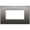 Vimar - Arke Classic 4 Module Black Chrome Cover Plate - 19654.09 product image