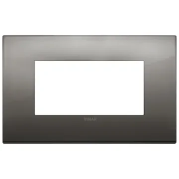 Vimar - Arke Classic 4 Module Black Chrome Cover Plate - 19654.09 product image