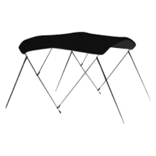 Carver - 3-Bow Bimini Top Jet Black 67-72 Inch product image