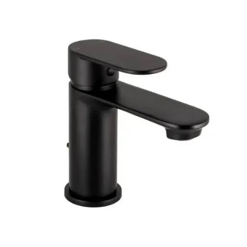 Aquaeco - Black Single Lever Bathroom Tap - AQM-CND-301-CP product image