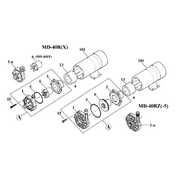 Iwaki - MD-40RZ5M Pump Housing White - MD0655 product image