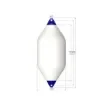 Polyform - F11 White Heavy Duty Fender 145x60cm product image