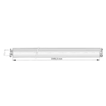 Vetus - Shaft Tube Polyester Ø30 mm - 1500 mm with Bearing - BG30/1500 product image