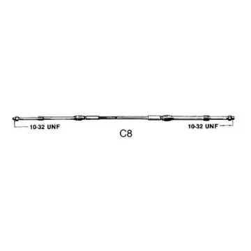 Ultraflex - C8 9ft Stainless Steel Boat Control Cable - 35377 product image