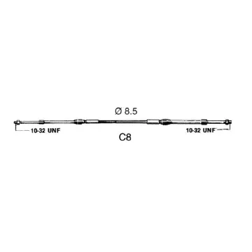 Ultraflex - C8 Remote Engine Control Cable 2.75m - 30214U product image