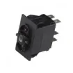 CZone Rocker Switch On/Off Black with Red Light - 80-911-0038-00 product image