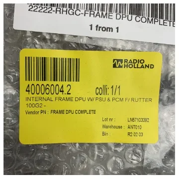 Rutter - Internal Frame DPU W | PSU & PCM for 100G2 product image