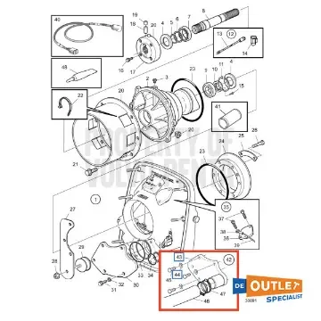 Volvo Penta - Exhaust Block-Off Kit for Krikasset - 23536245 product image
