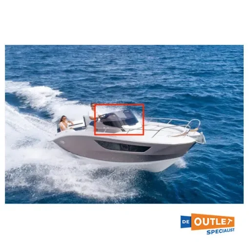 Sessa - Key Largo 24 Windscreen with Stainless Steel Frame product image