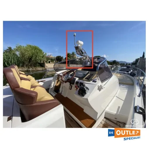 Sessa - Key Largo 36 Stainless Steel Radar Bracket - 050239P product image