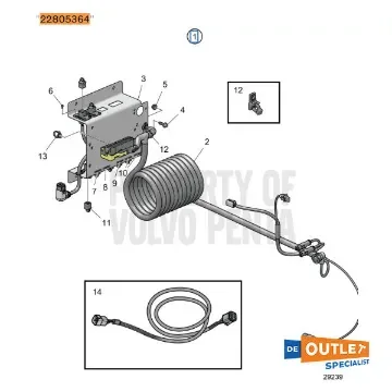 Volvo Penta - IPS Engine Transmission Harness - 22805364 product image